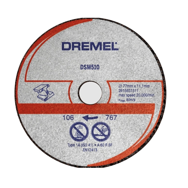 Vendita online Dremel 3 dischi taglio DSM510 per metallo e plastica